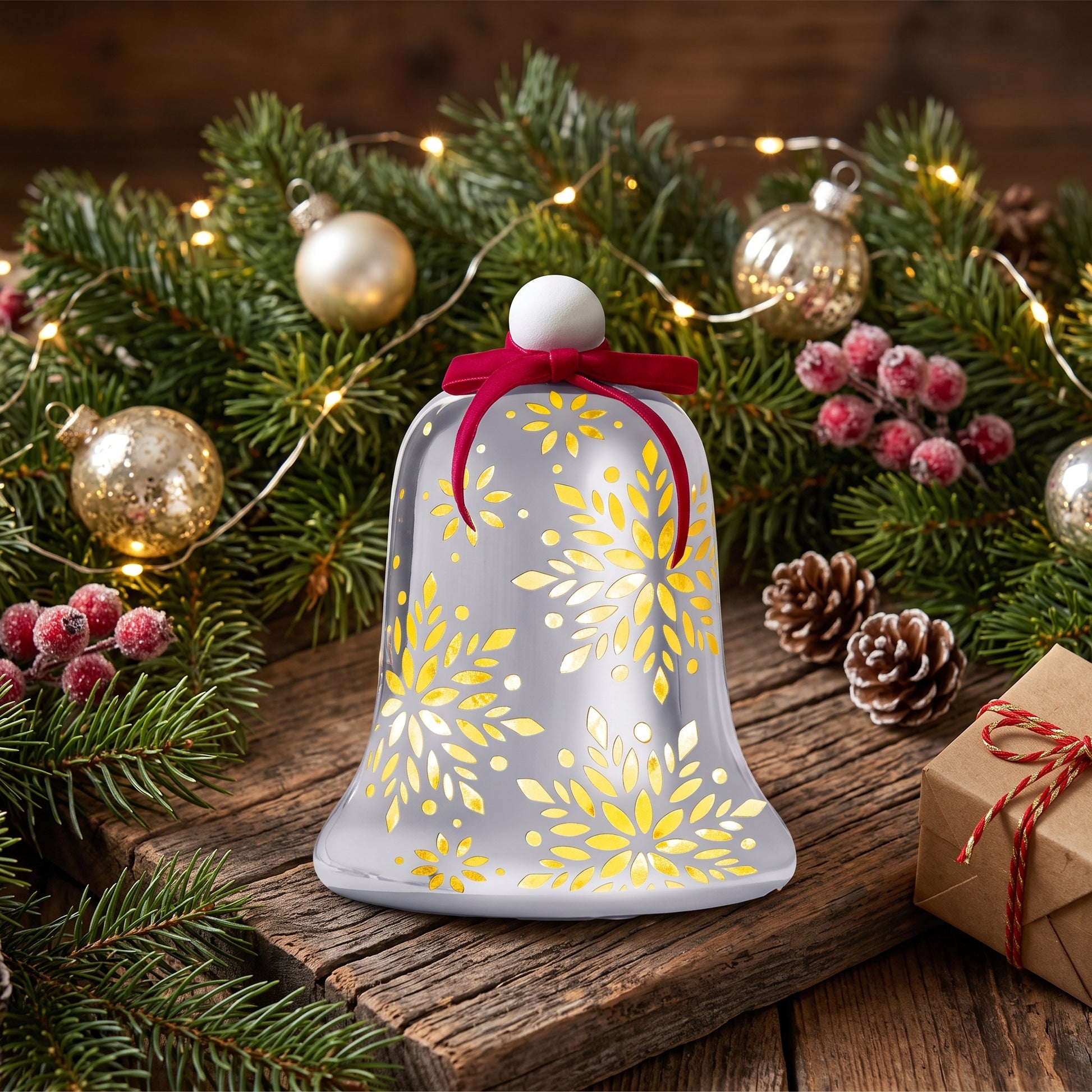 WonderBell Silver LED Christmas Decoration