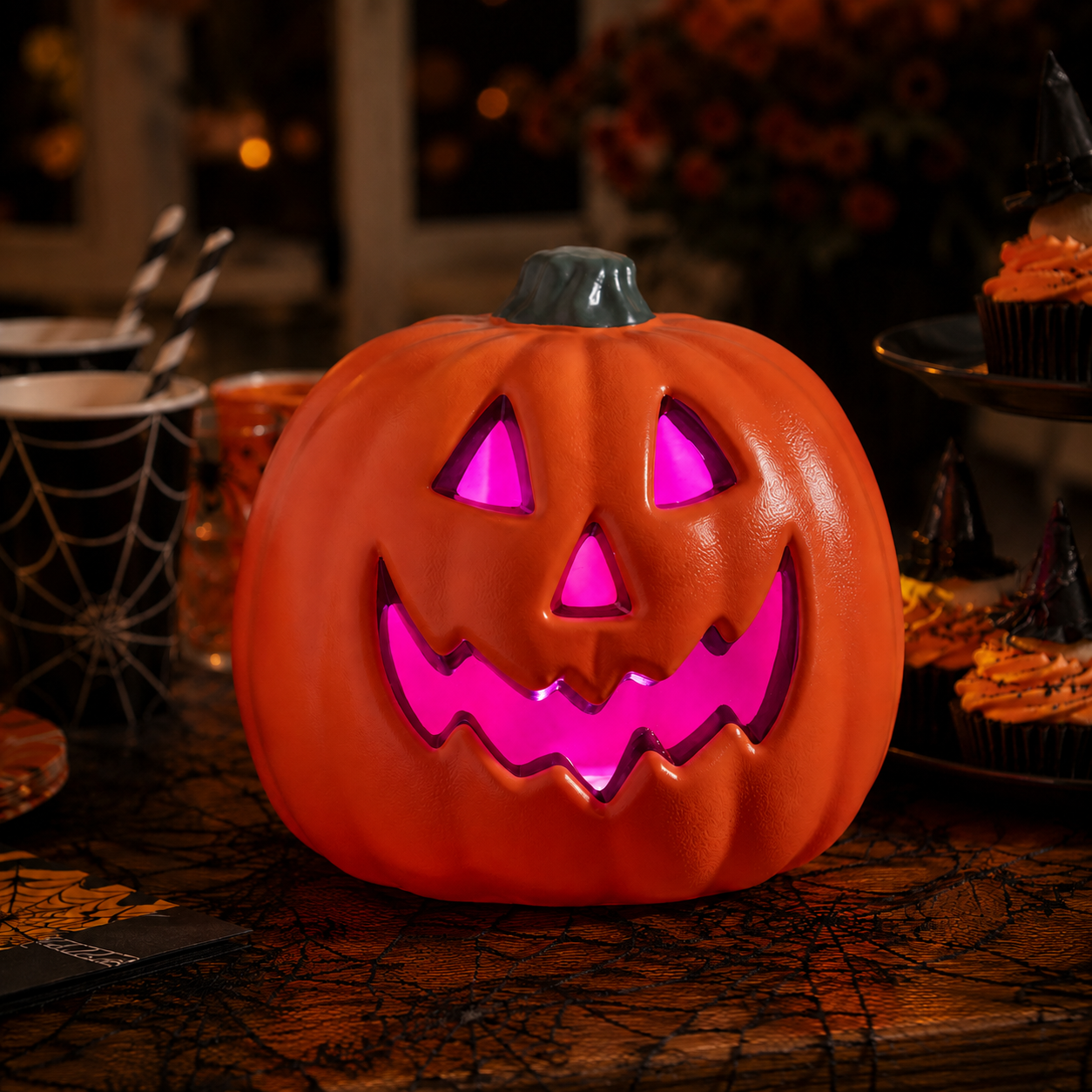 Glowing Jack O'Lantern LED Decoration