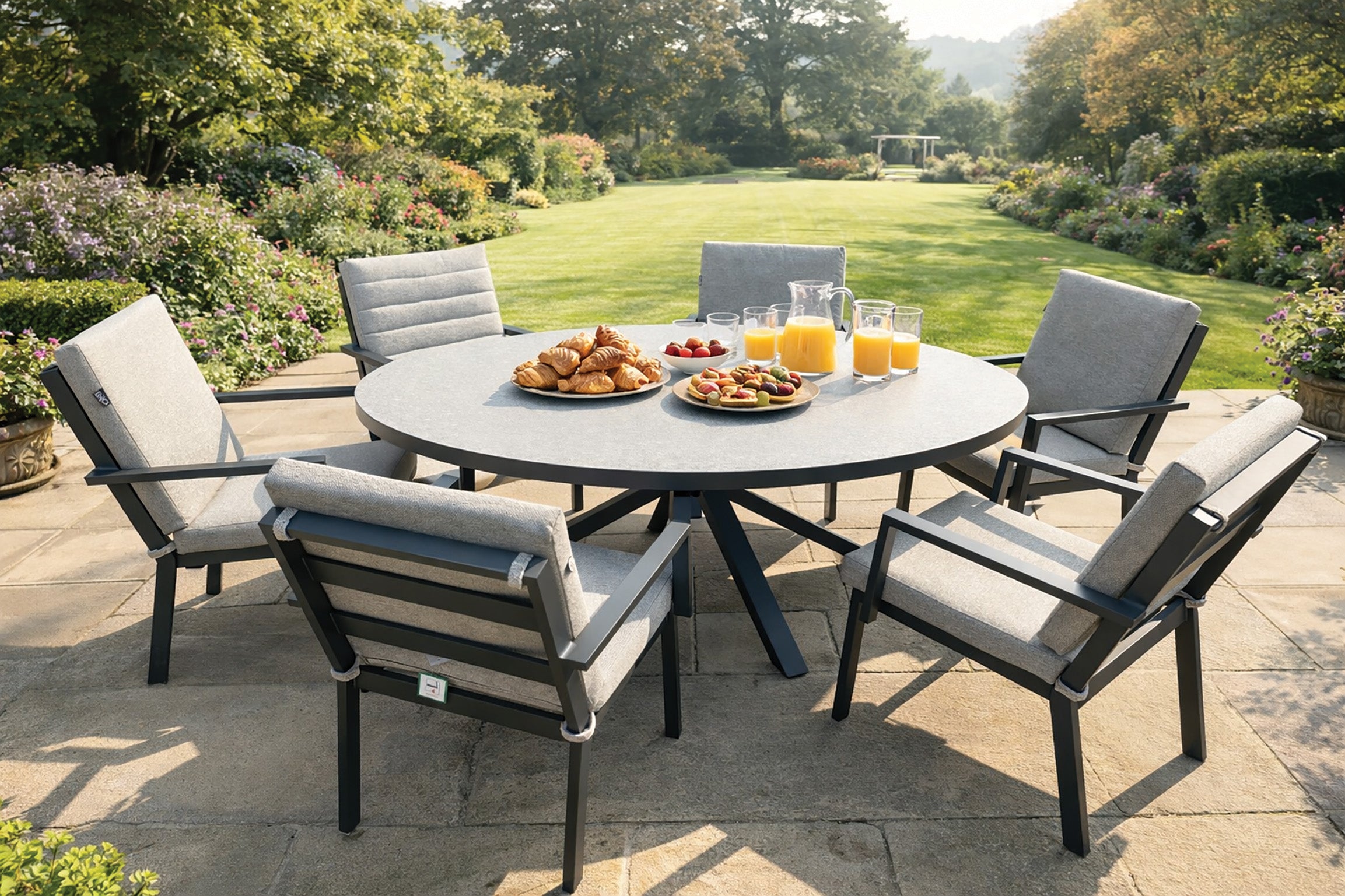 ENJOi Havanna Grey 6 Seat Dining Set