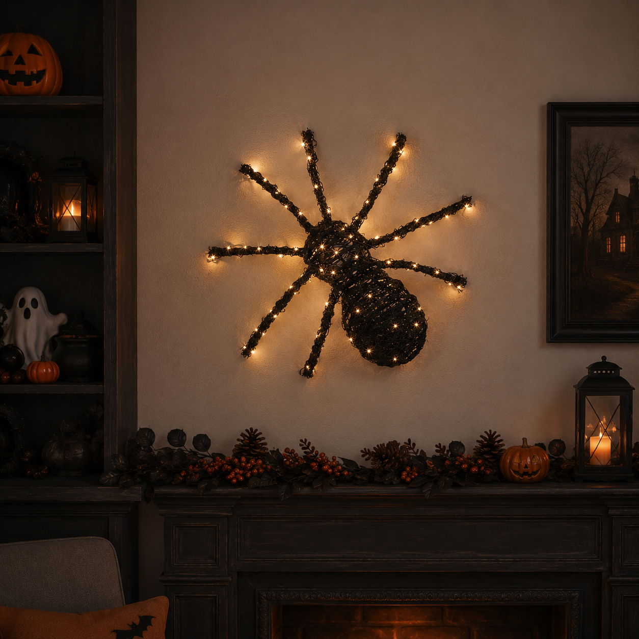 InLit MegaSpider Light Up Halloween Decoration