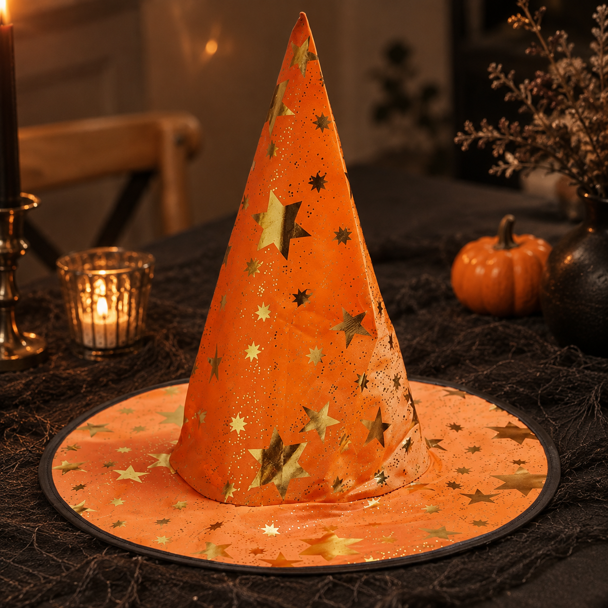 Little Witch's Halloween Costume Hat - Purple or Orange