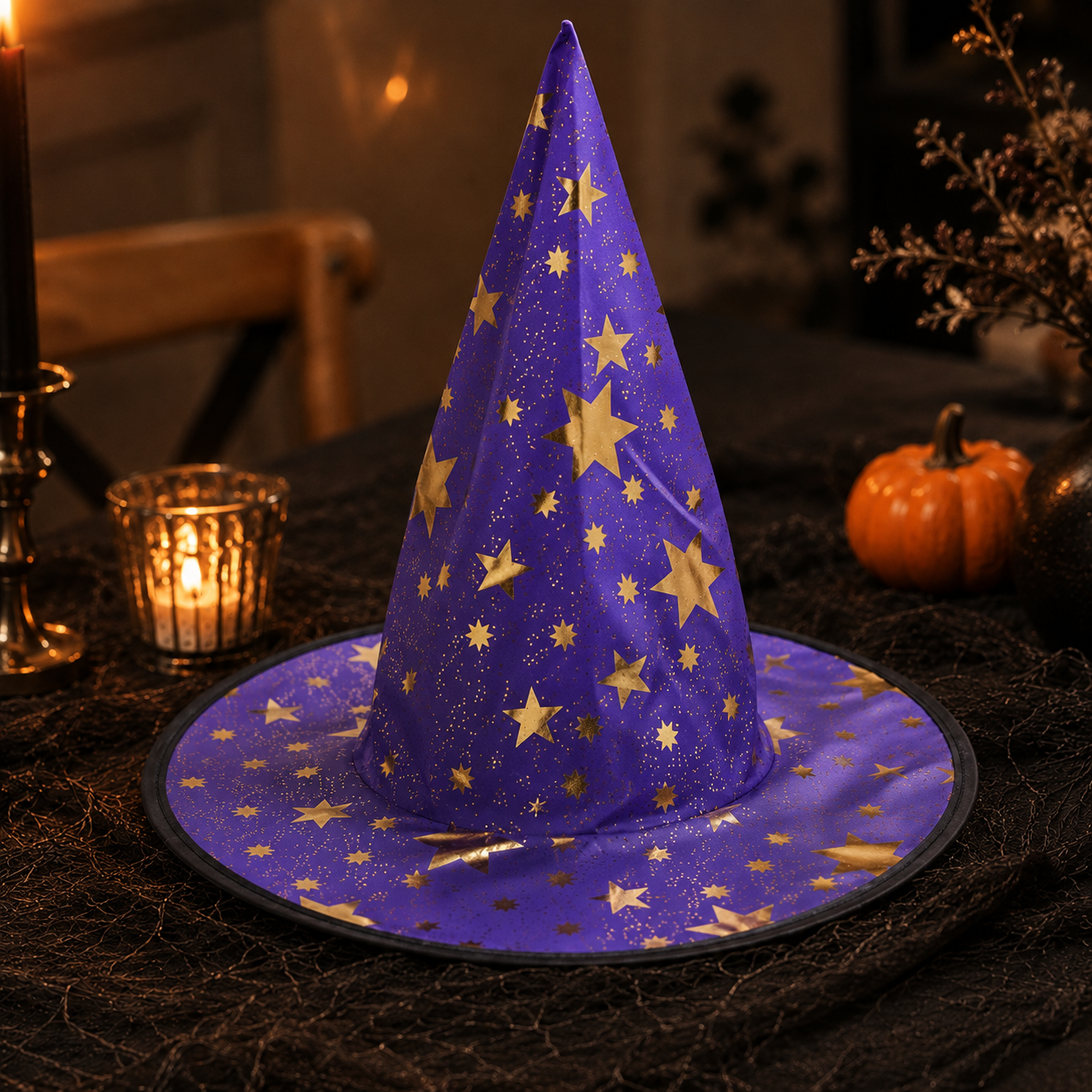 Little Witch's Halloween Costume Hat - Purple or Orange