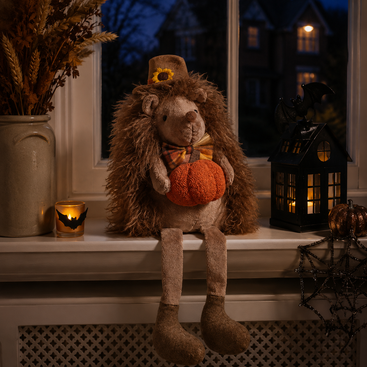Mr Hedge Dangly Legs Autumn Plush Decoration