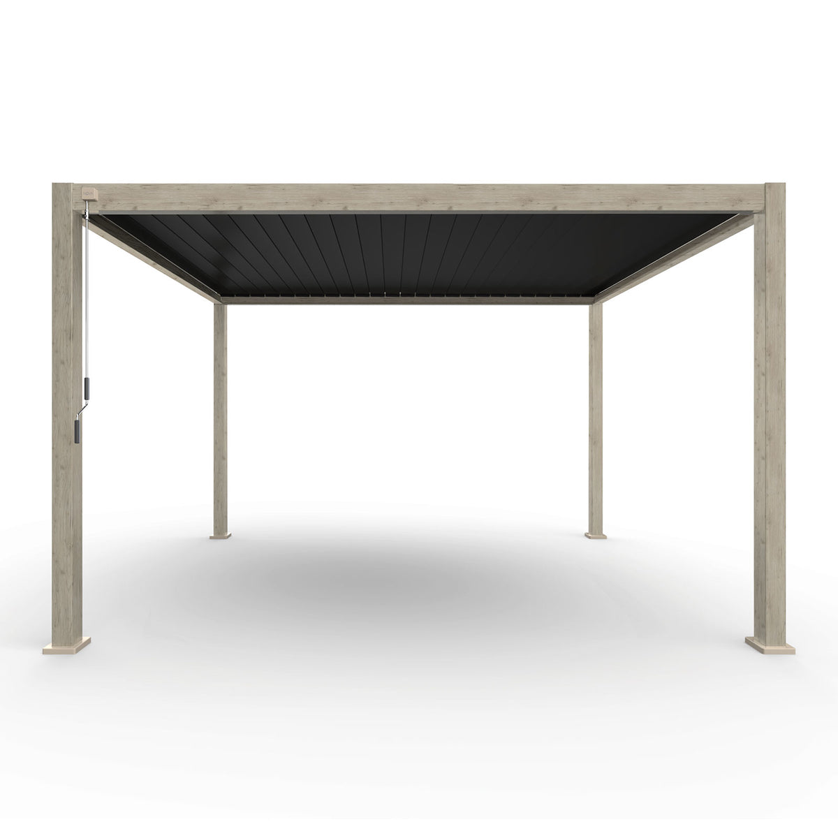 ENJOi Leo Aluminium Rectangular Pergola Wood Effect - 4m x 3m