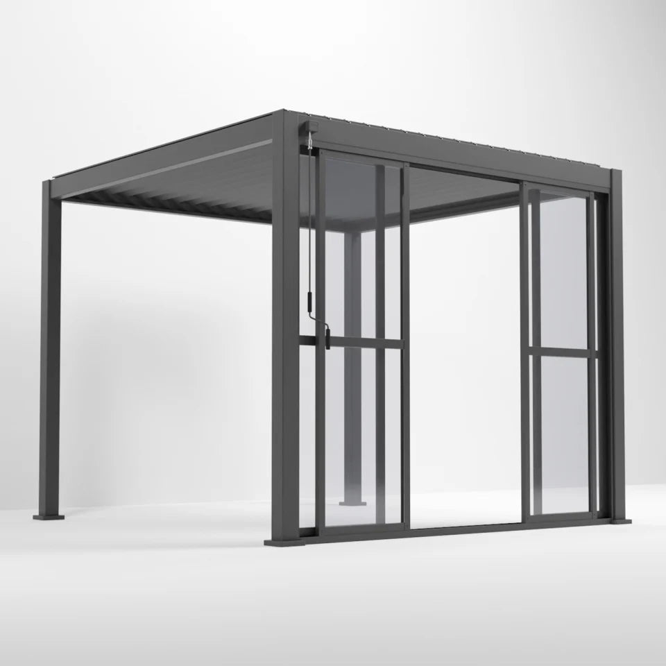 ENJOi Leo Polycarbonate Sliding Doors Anthracite Grey - 3m