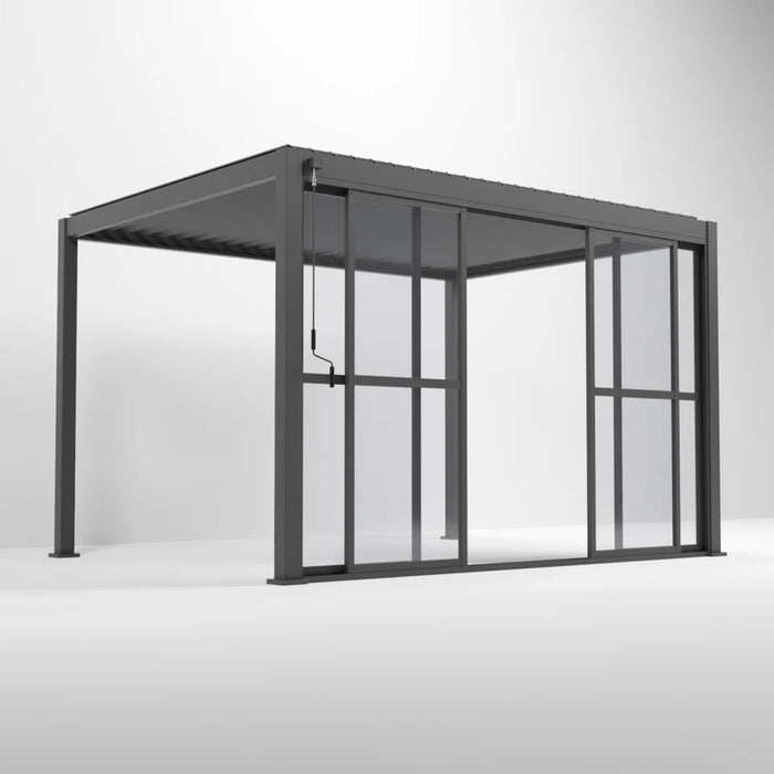 ENJOi Leo Polycarbonate Sliding Doors Anthracite Grey - 3.6m