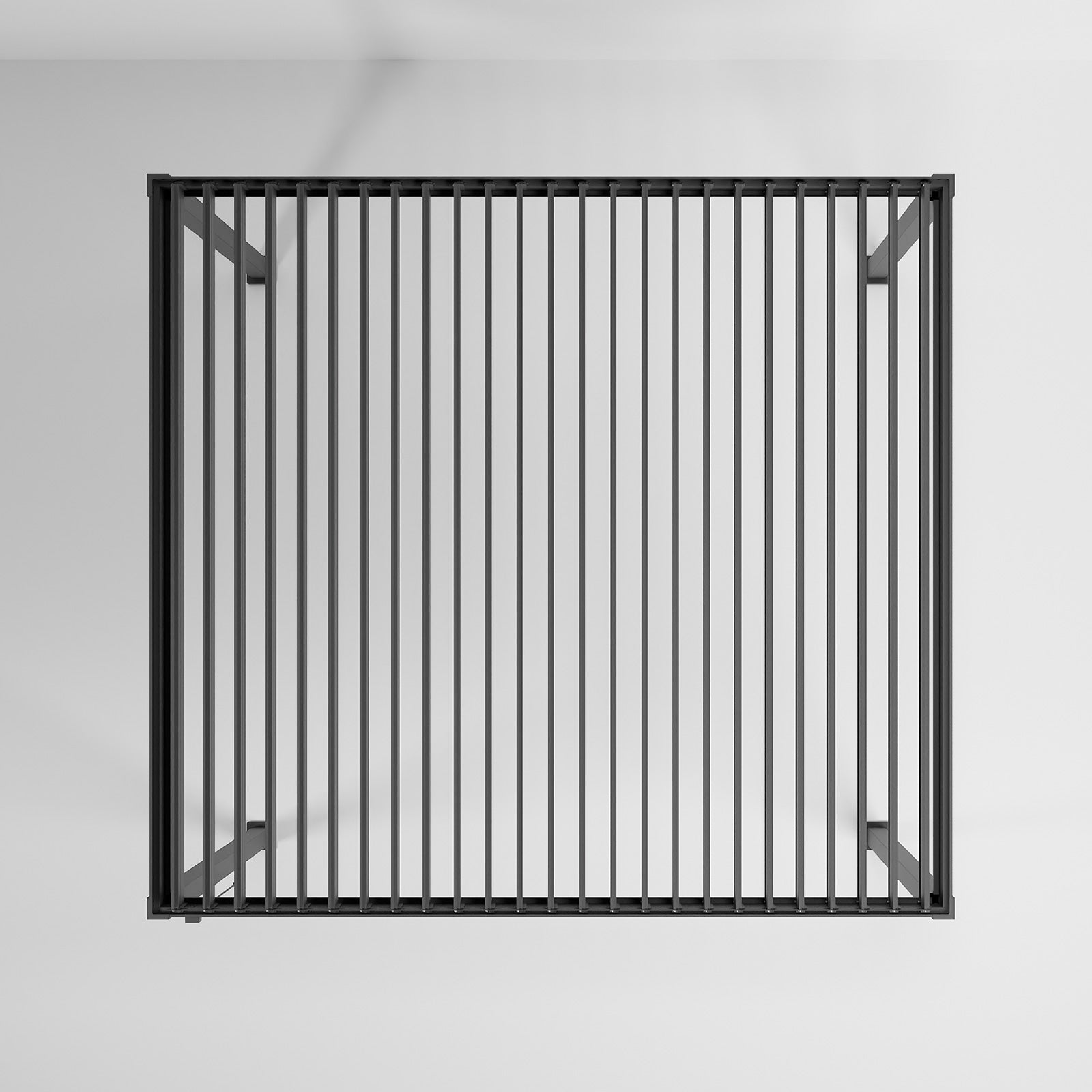 ENJOi Leo Aluminium Rectangular Pergola Anthracite Grey - 4m x 3.6m