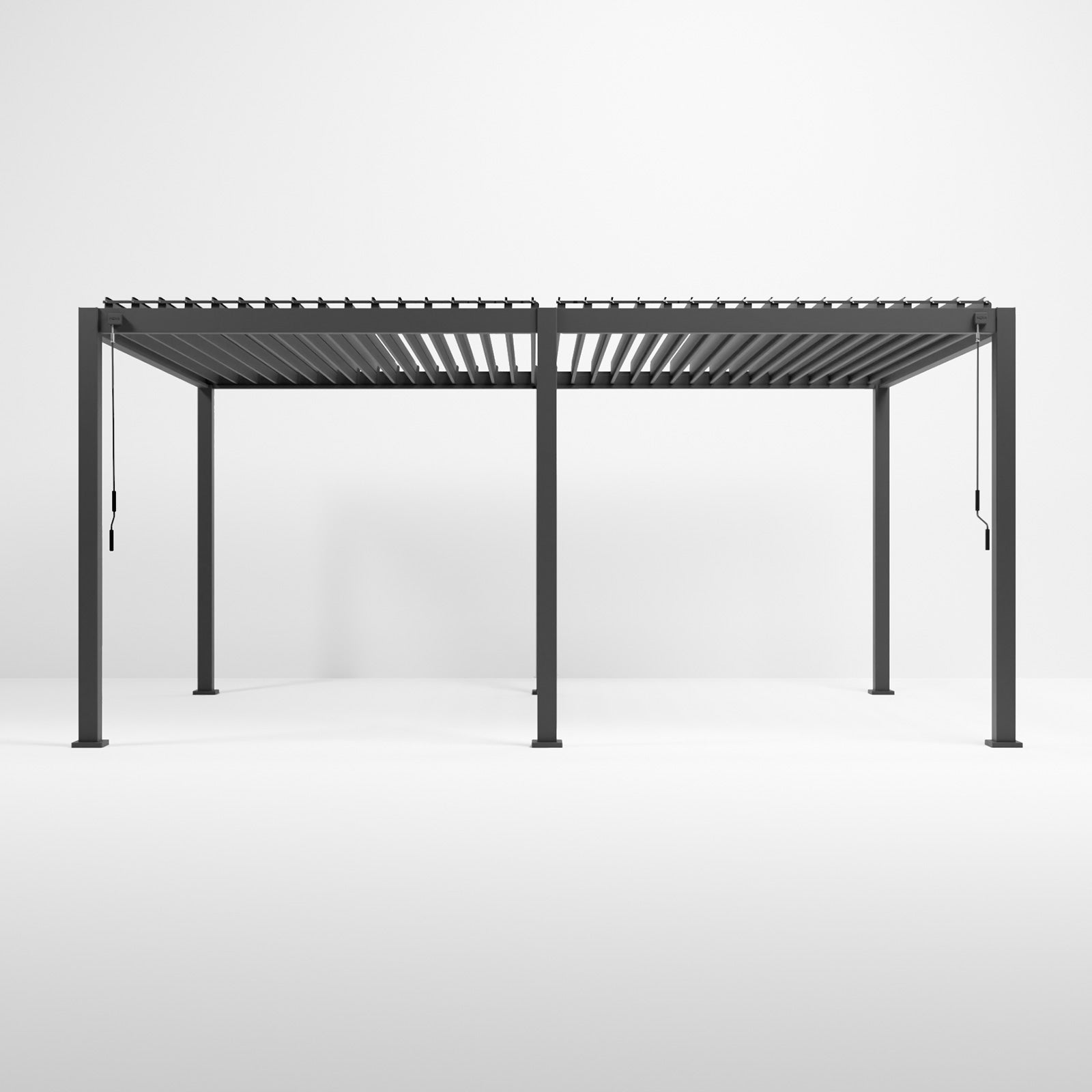 ENJOi Leo Aluminium Rectangular Pergola Anthracite Grey - 5.3m x 3m