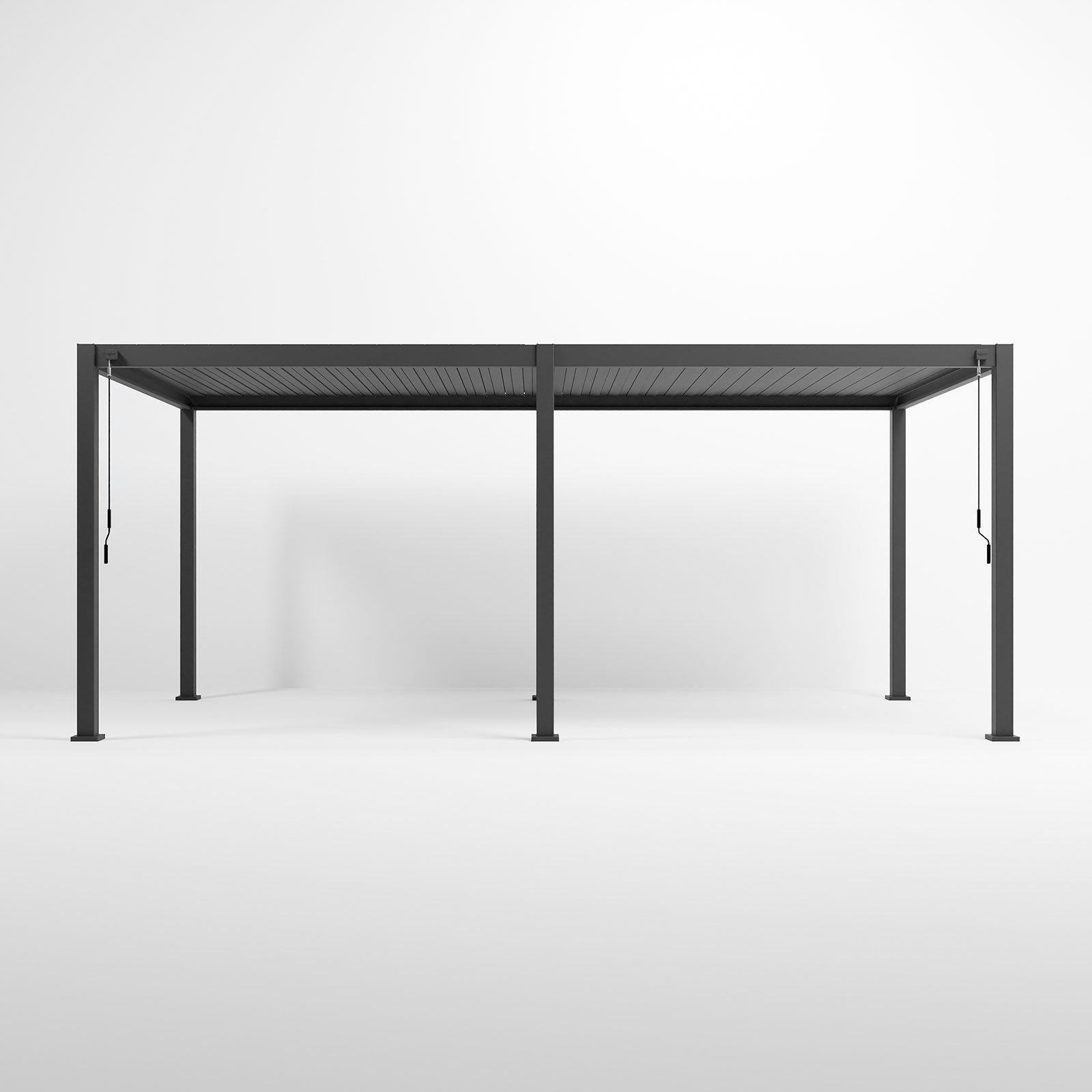 ENJOi Leo Aluminium Rectangular Pergola Anthracite Grey - 6m x 3m