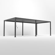 ENJOi Leo Aluminium Rectangular Pergola Anthracite Grey - 7.2m x 3.6m