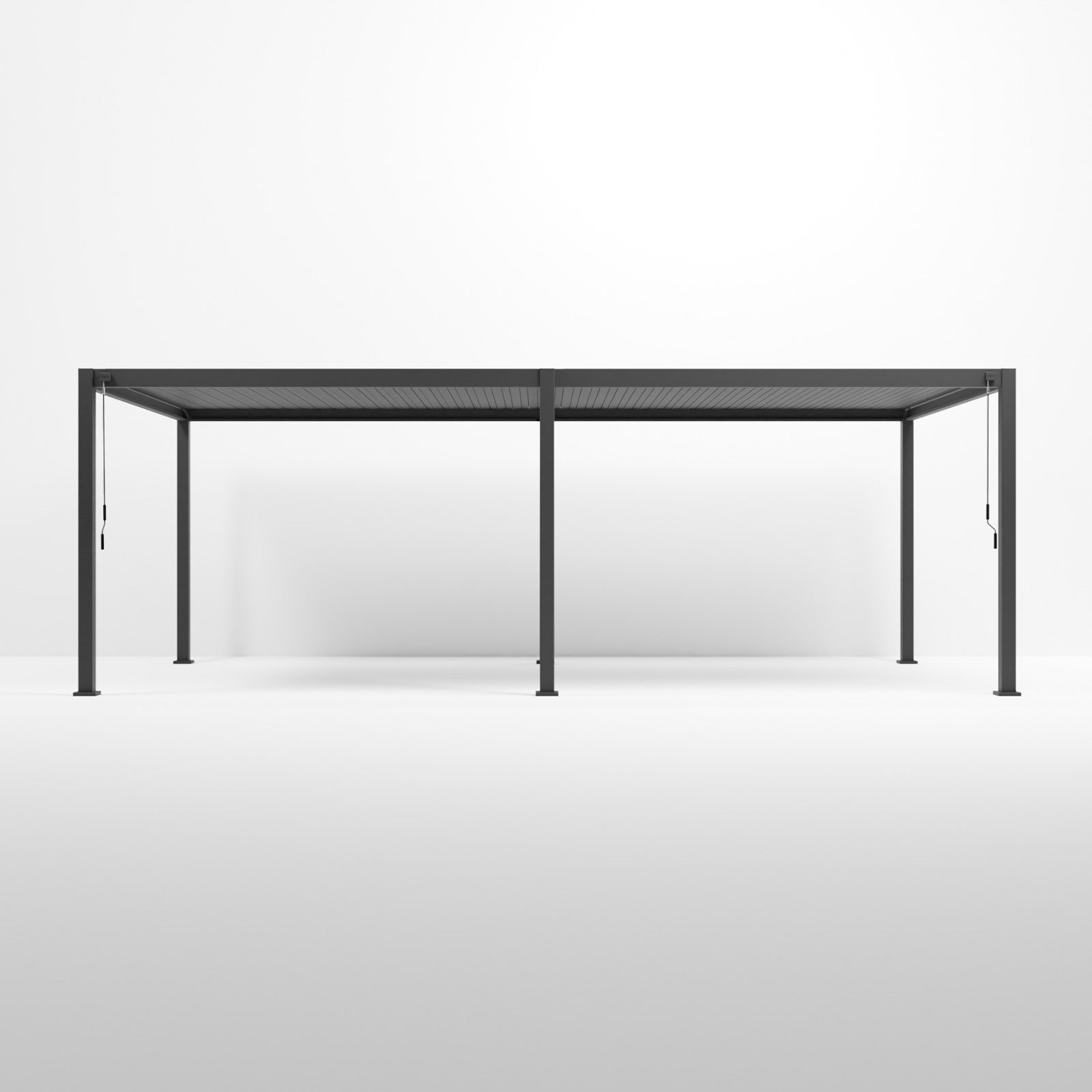 ENJOi Leo Aluminium Rectangular Pergola Anthracite Grey - 7.2m x 3.6m