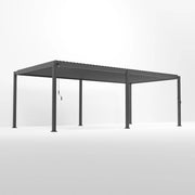 ENJOi Leo Aluminium Rectangular Pergola Anthracite Grey - 8m x 3m