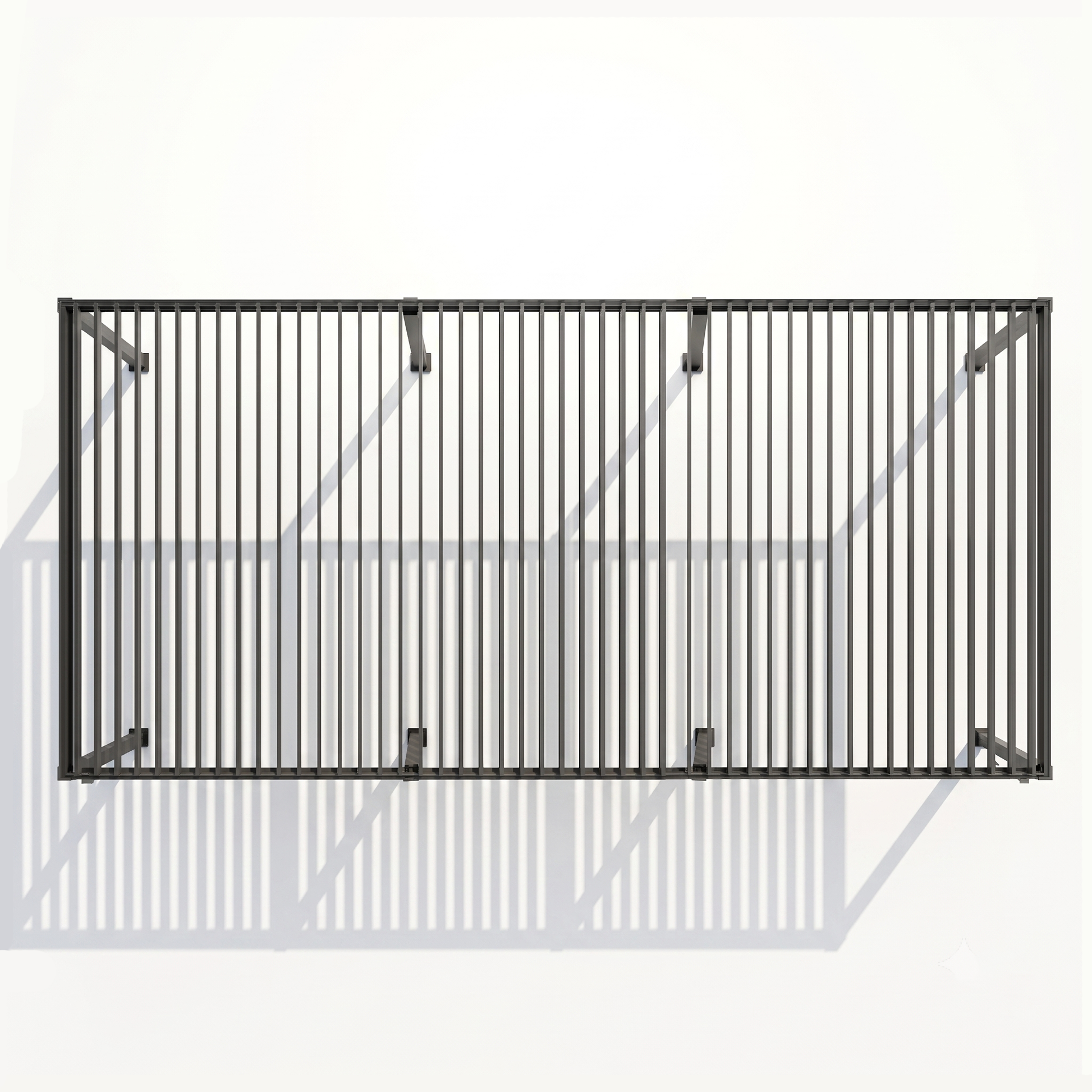 ENJOi Leo Aluminium Rectangular Pergola Anthracite Grey - 9m x 3m
