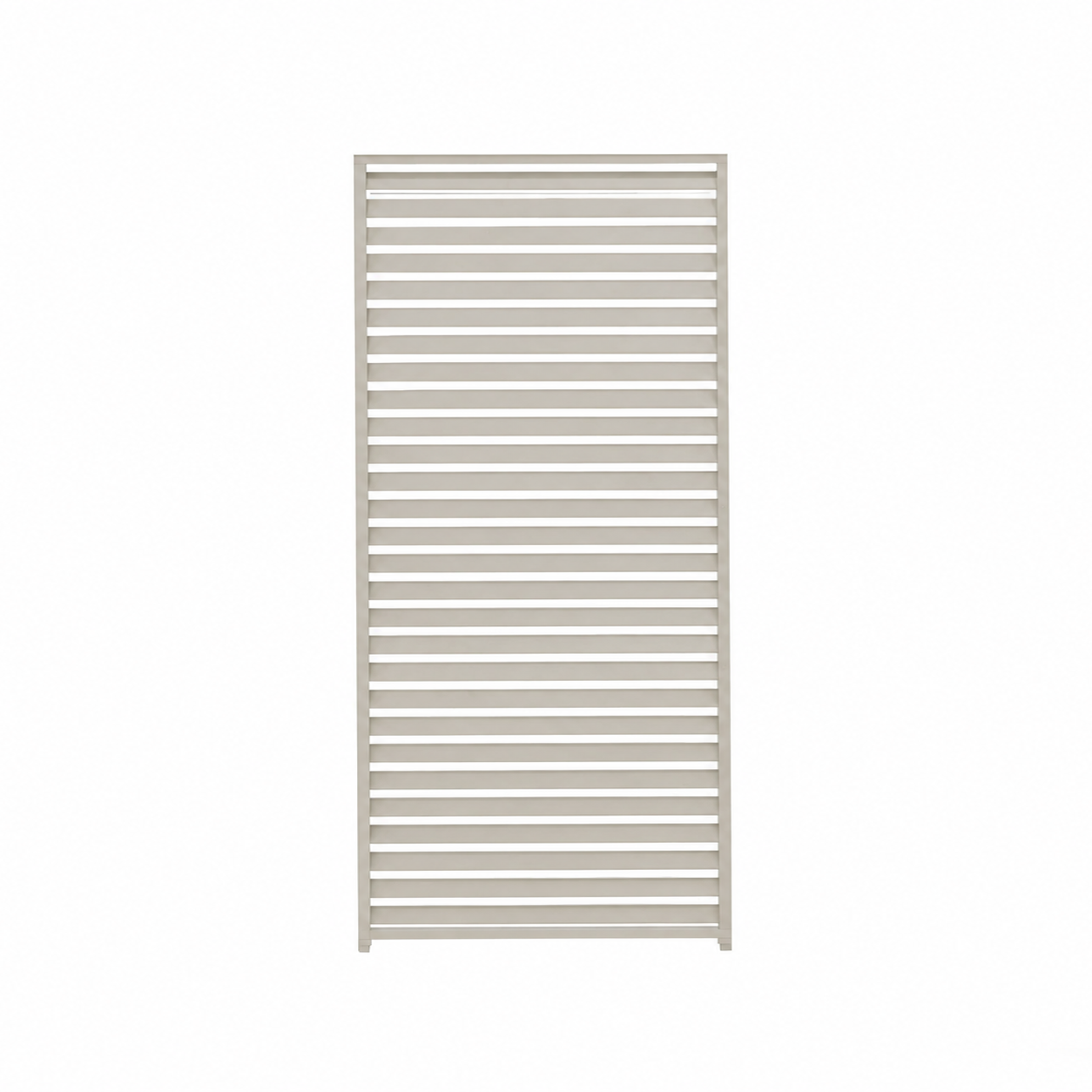 ENJOi Leo Fixed Horizontal Louvre Side Panel Pebble - 1.2m