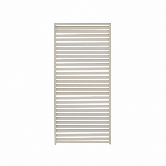 ENJOi Leo Fixed Horizontal Louvre Side Panel Pebble - 1.2m