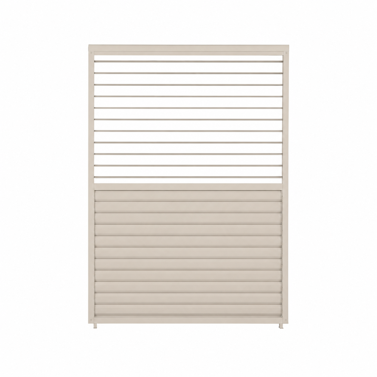 ENJOi Leo Adjustable Louvre Side Panel Pebble - 1.2m