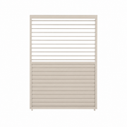 ENJOi Leo Adjustable Louvre Side Panel Pebble - 1.2m