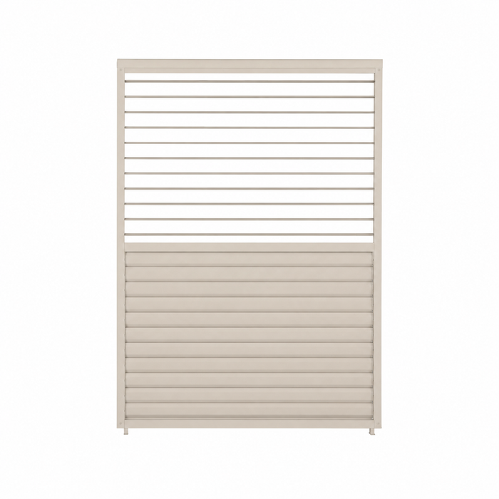 ENJOi Leo Adjustable Louvre Side Panel Pebble - 1.2m
