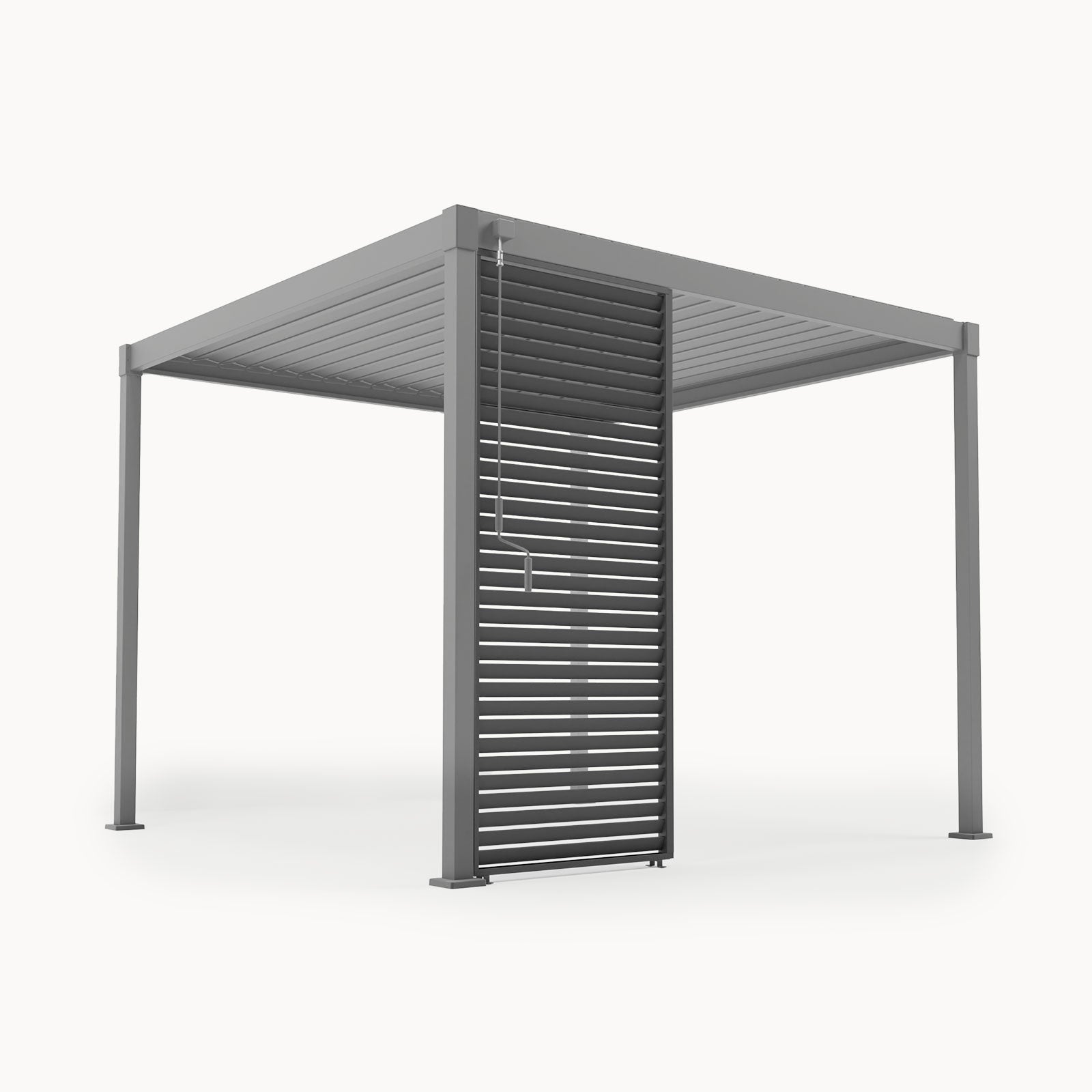 ENJOi Aura Fixed Horizontal Louvre Side Panel Anthracite Grey - 1m