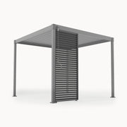 ENJOi Aura Fixed Horizontal Louvre Side Panel Anthracite Grey - 1m