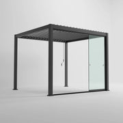 ENJOi Leo Glass Sliding Doors Anthracite Grey/Glass - 3m