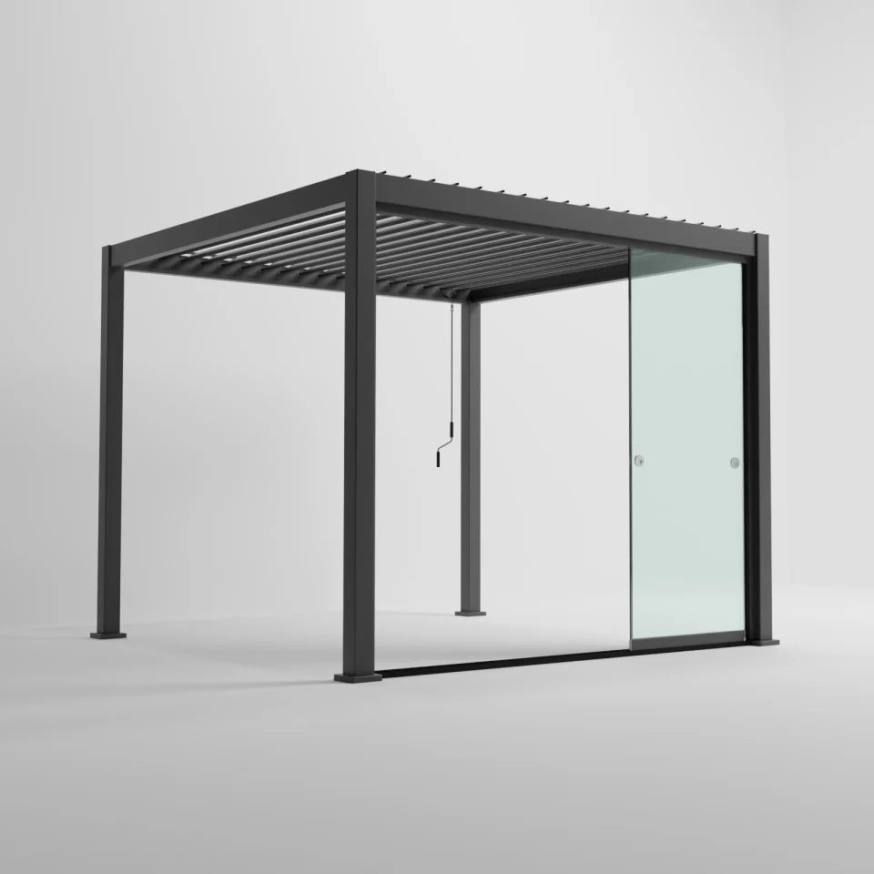 ENJOi Leo Glass Sliding Doors Anthracite Grey/Glass - 3m