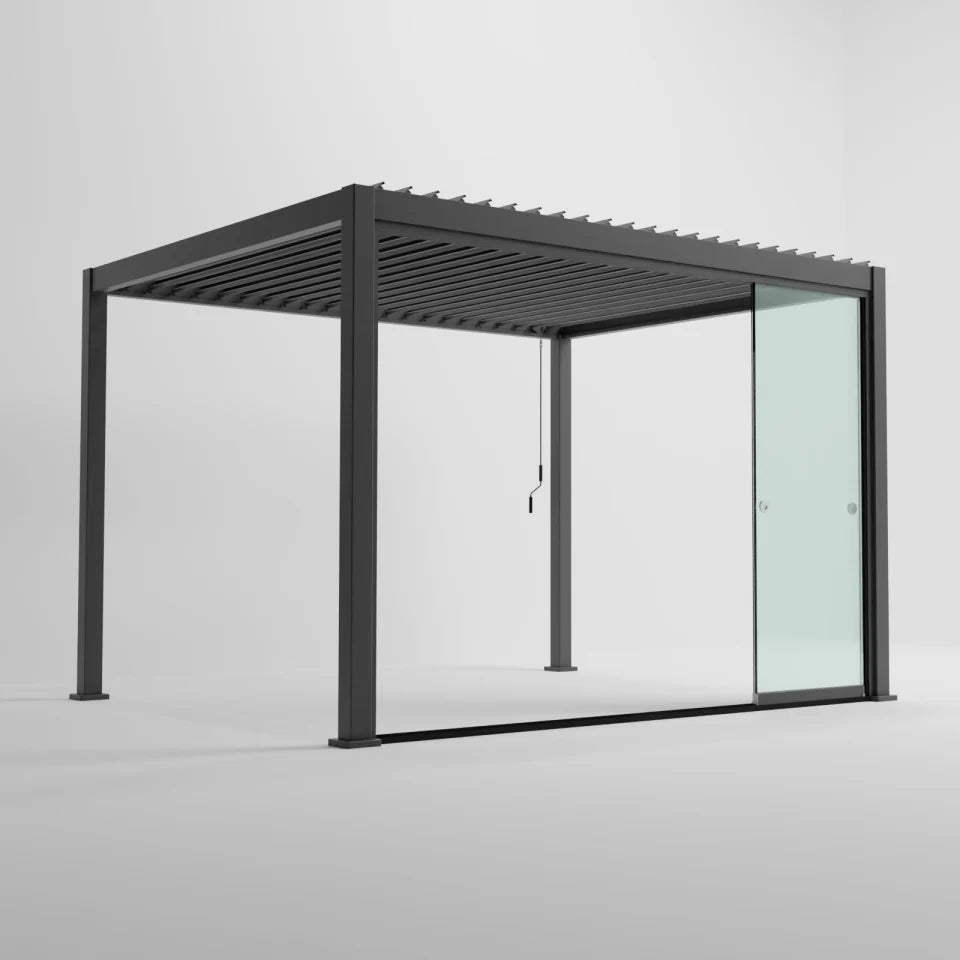 ENJOi Leo Glass Sliding Doors Anthracite Grey/Glass - 3.6m