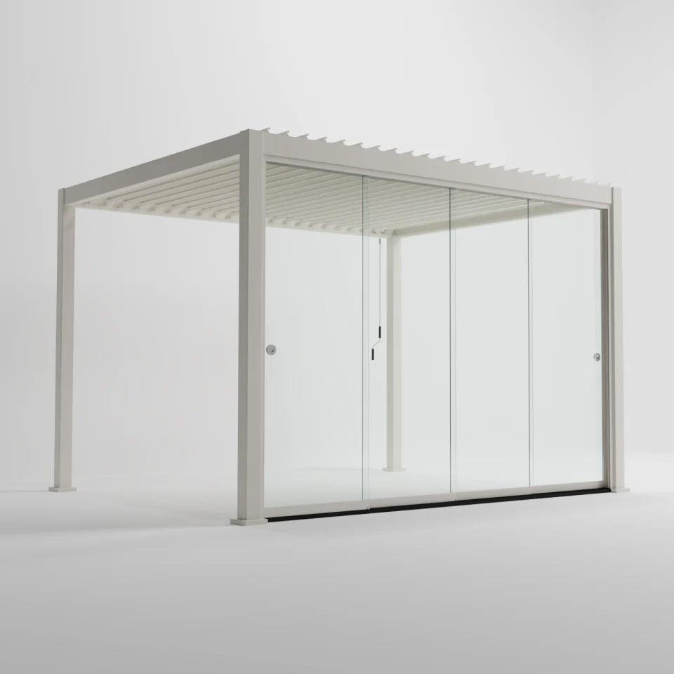 ENJOi Leo Glass Sliding Doors Pebble/Glass - 3.6m