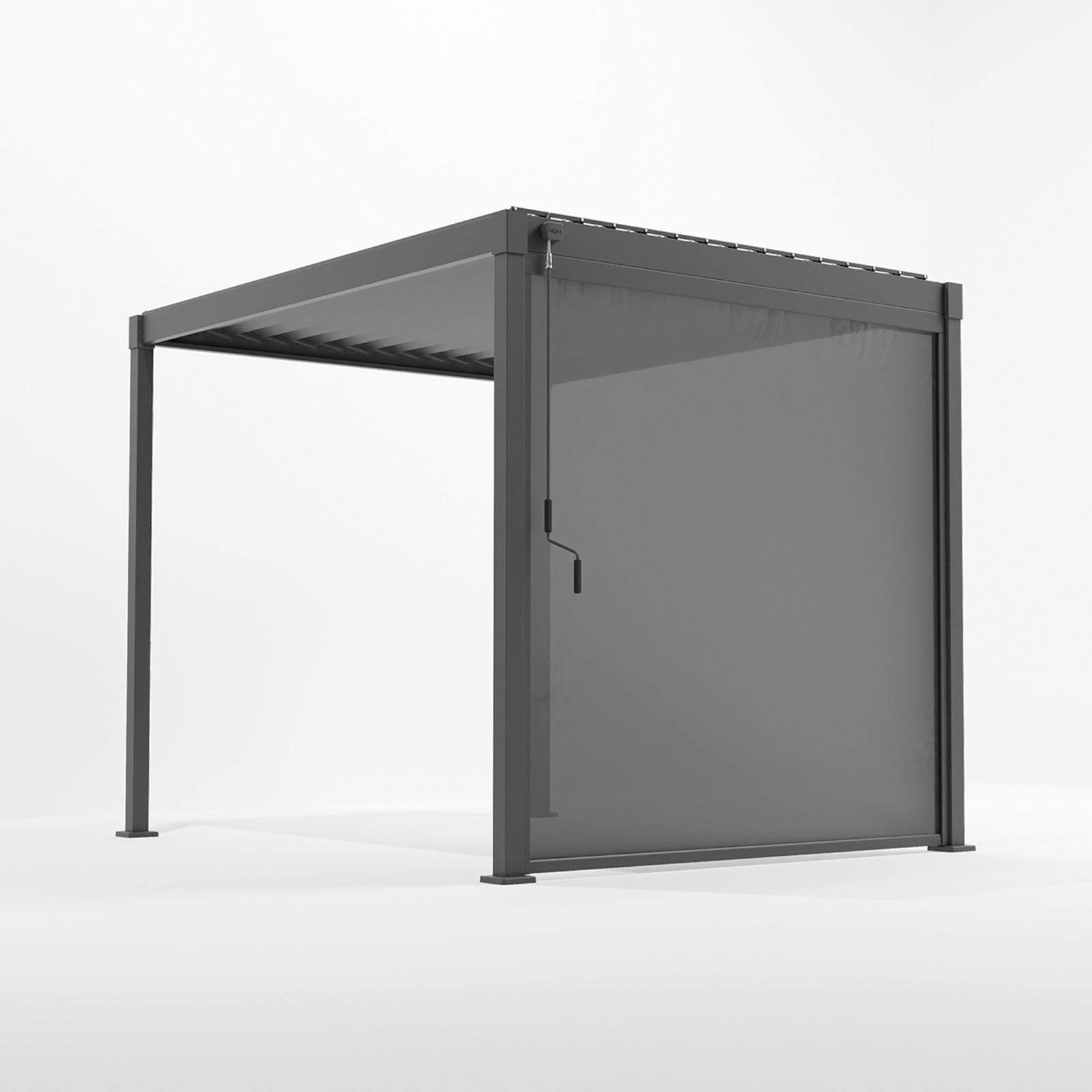 ENJOi Aura Pull Down Privacy Screen Anthracite Grey - 3m