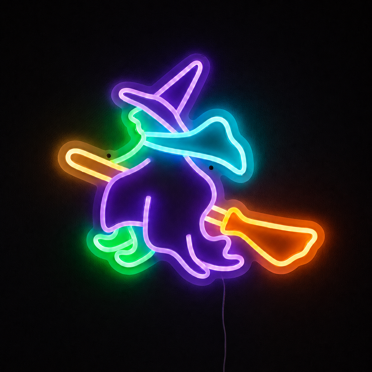 Neonesque Witch LED Halloween Light Decoration