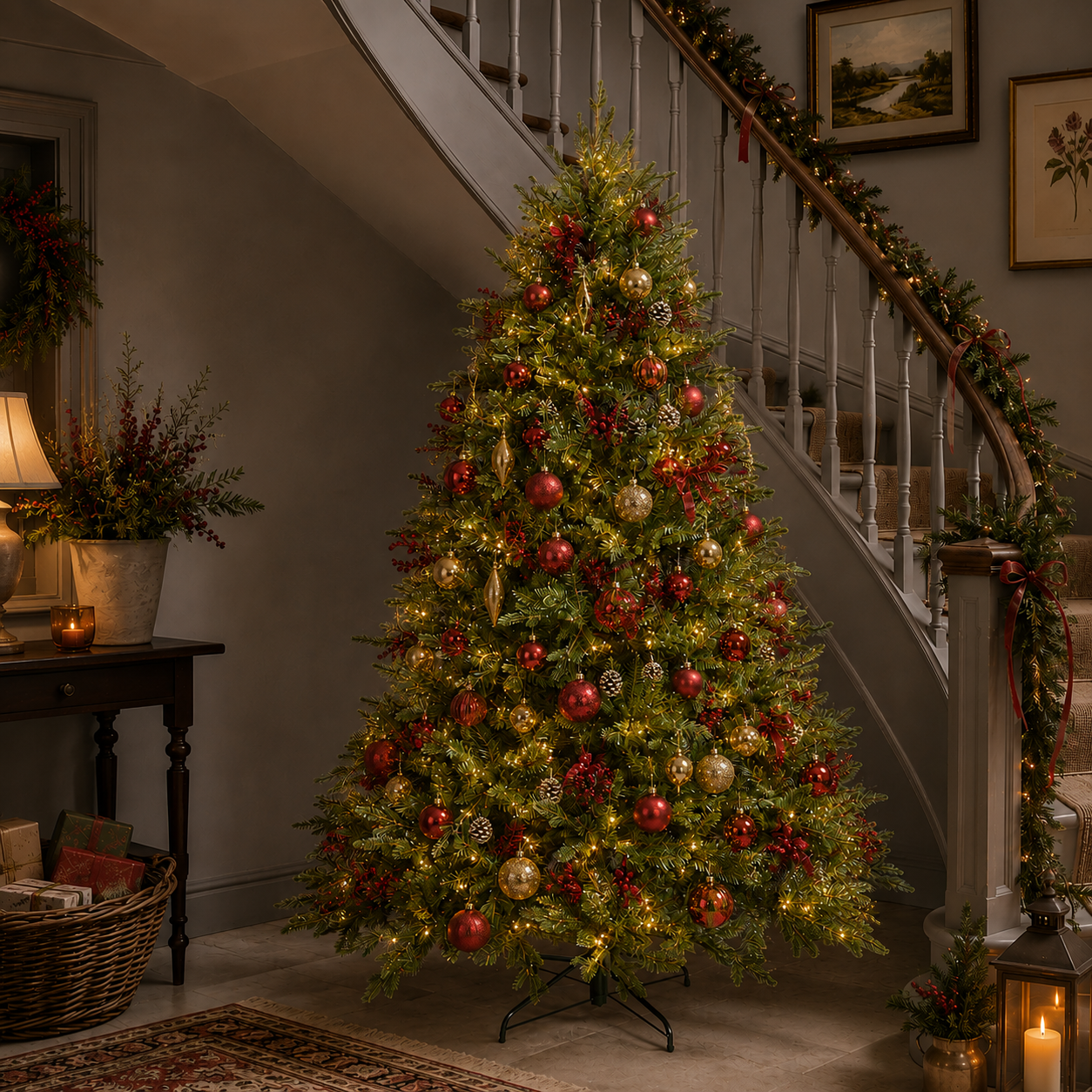 7ft Noble King Conifer Artificial Christmas Tree