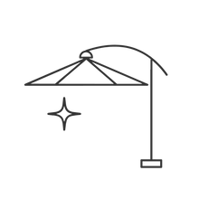 LED Cantilever Parasols