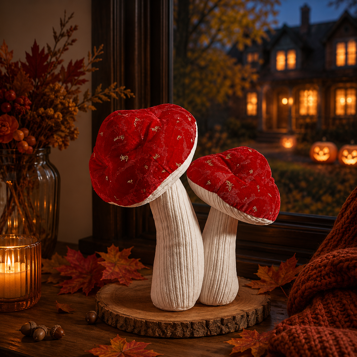 Plushrooms! Autumn Mushroom Decoration