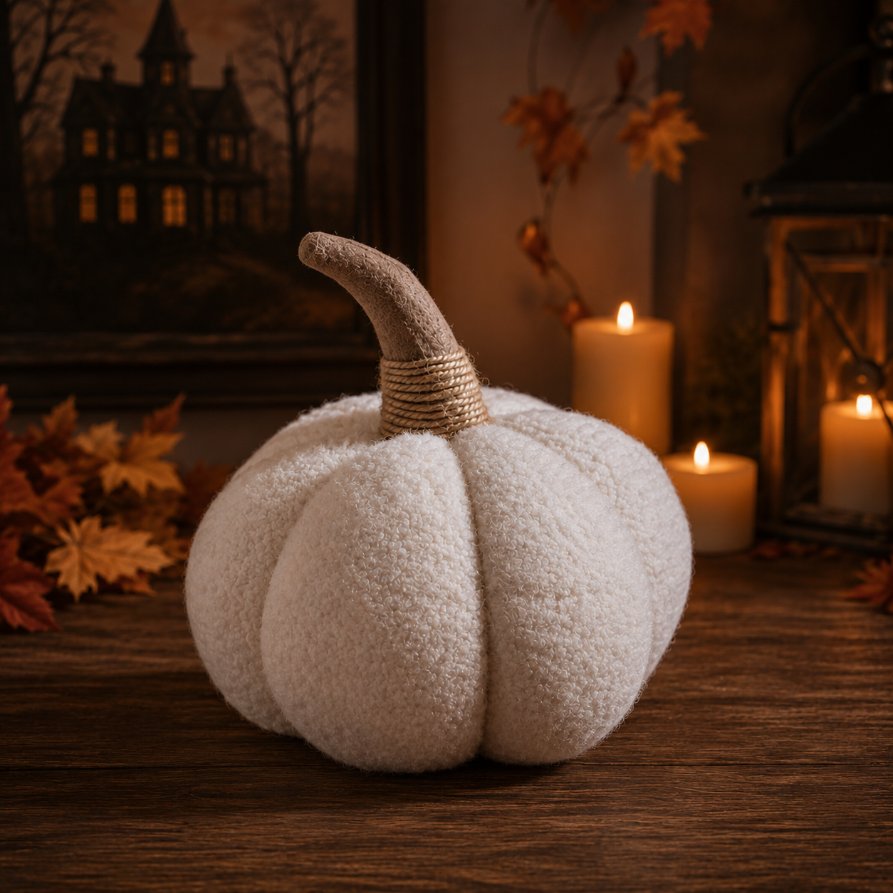 Plushy Pumpkin Cream XL Autumn Decoration