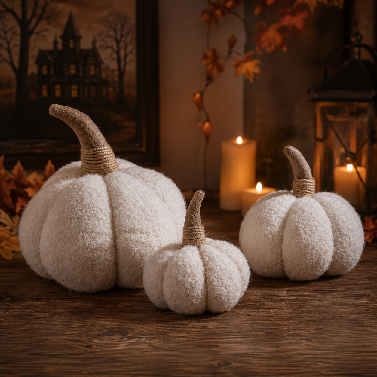 Plushy Pumpkin Cream XL Autumn Decoration