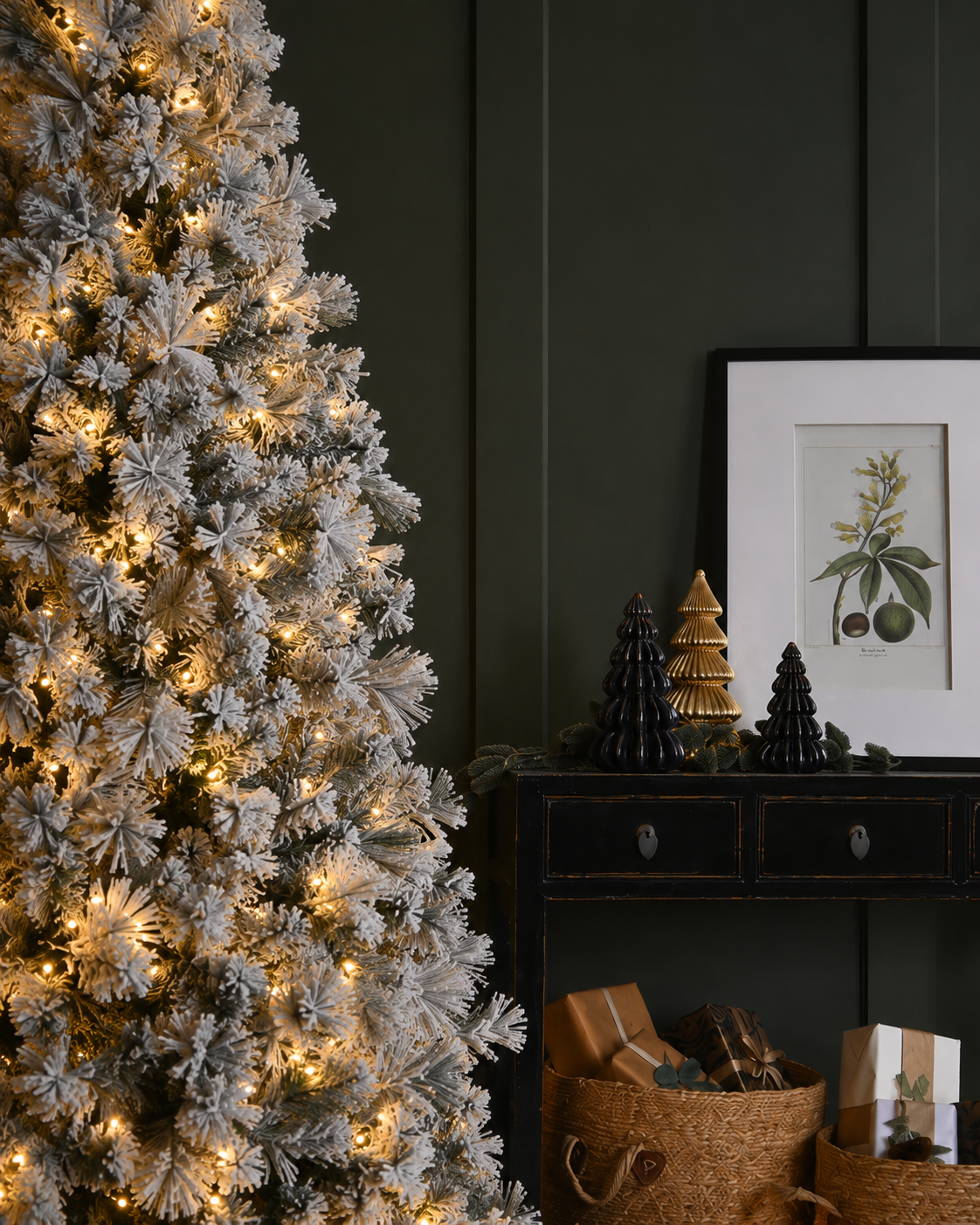 8ft Pre-Lit Memory Wire Fir Christmas Tree