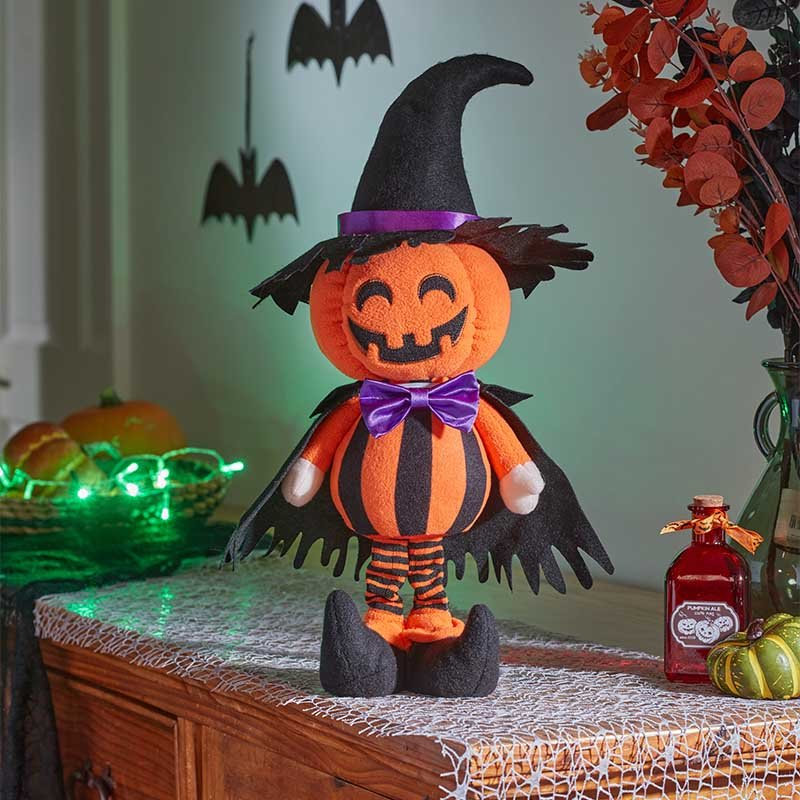 Pumpkin Witch Standing Halloween Decoration