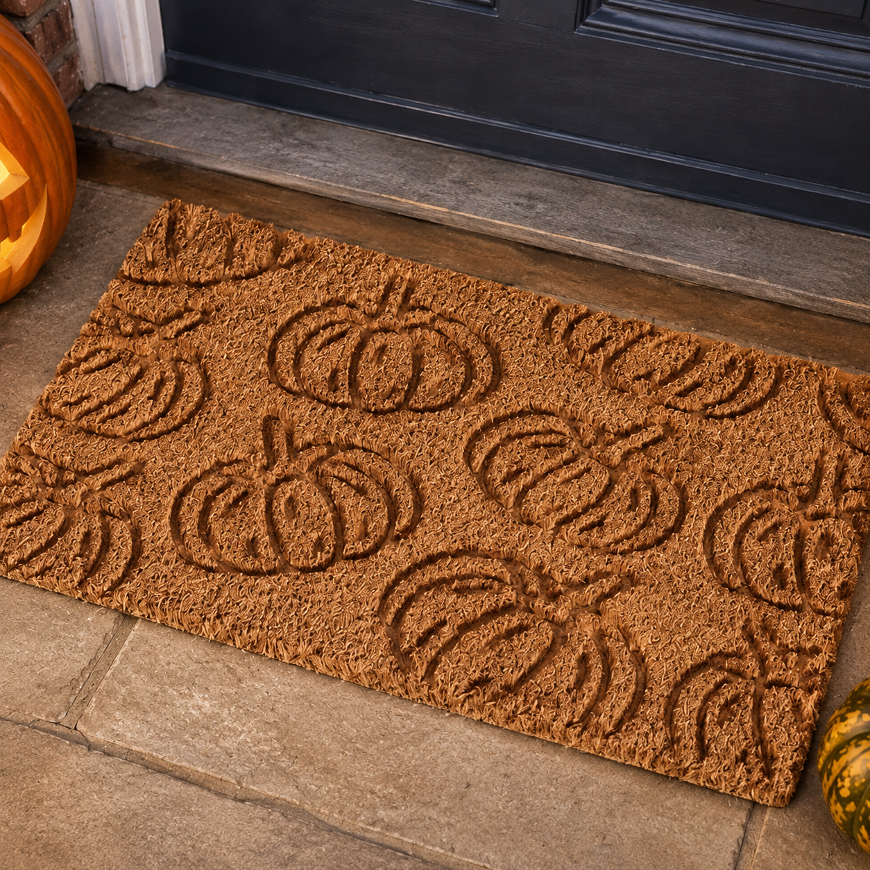 Pumpkins! Autumn Coir Doormat