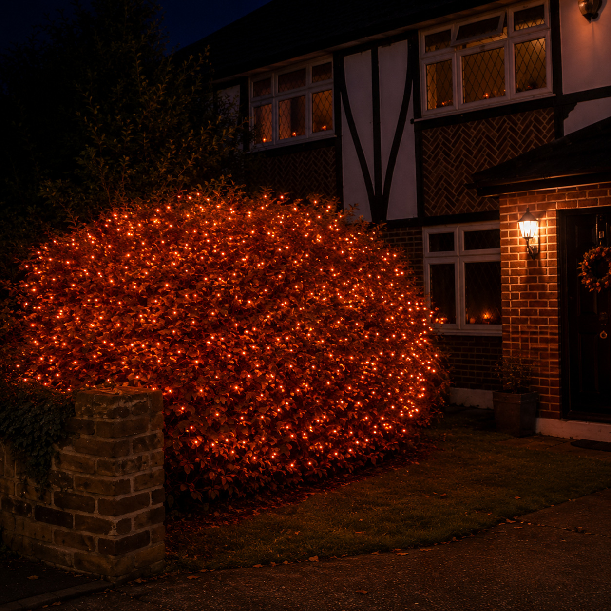 TwoTone 500 LED Orange & Purple Halloween String Lights