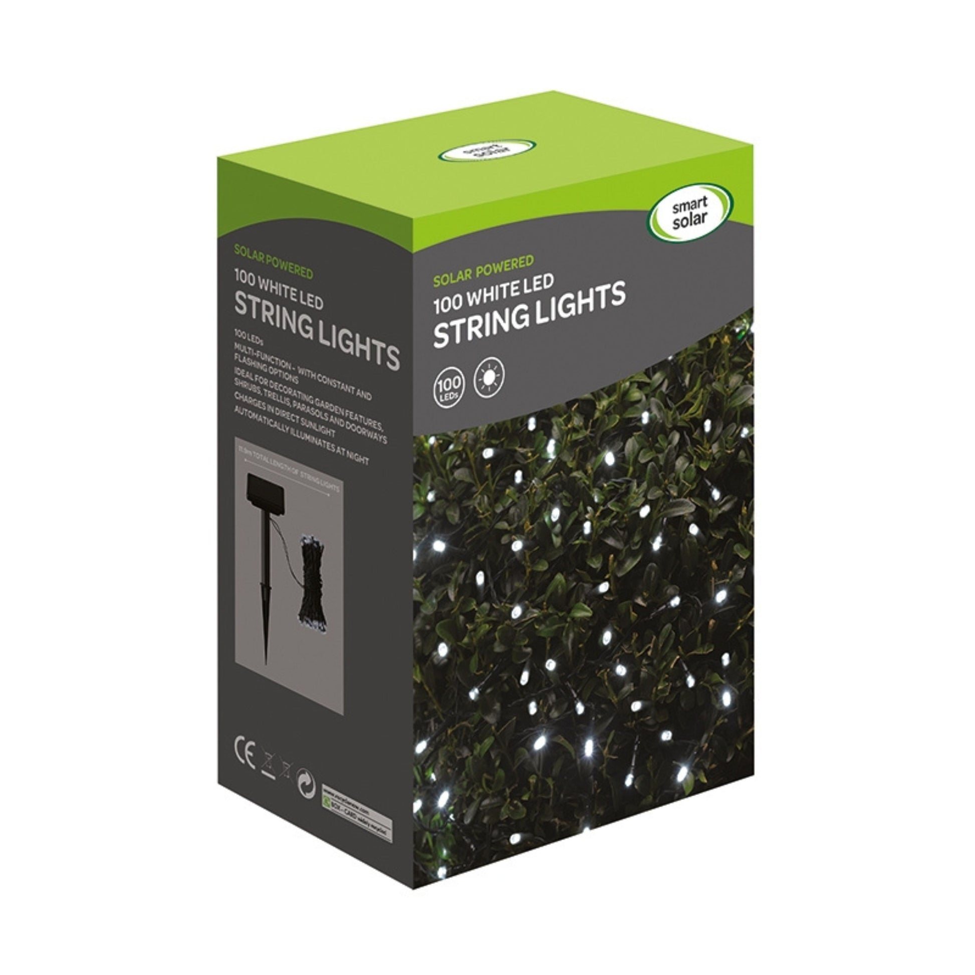 Solar Strings Cool White String Lights