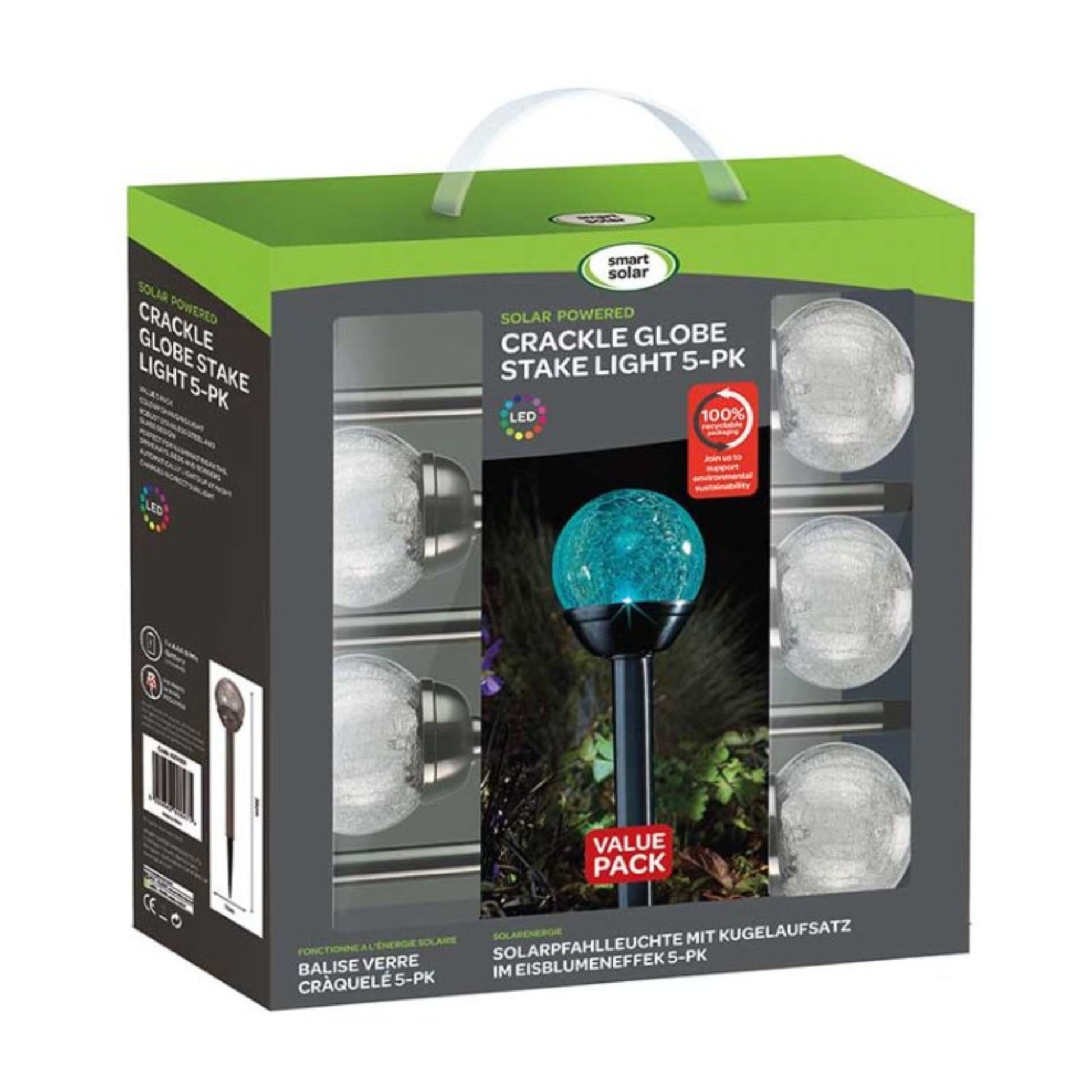 Crackle Globe Stake Light Carry Pack
