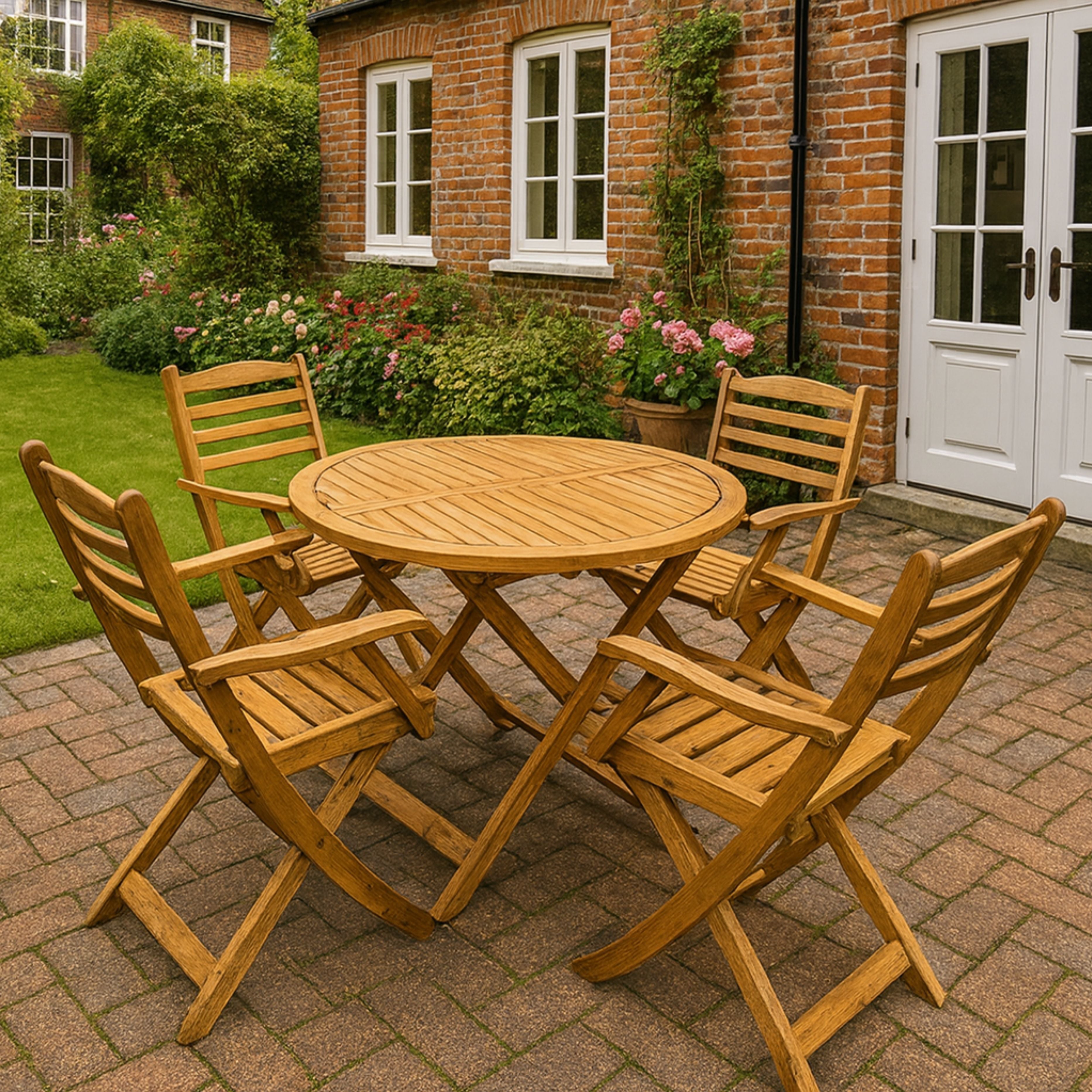 ENJOi Willowbrook Folding 4 Seat Set