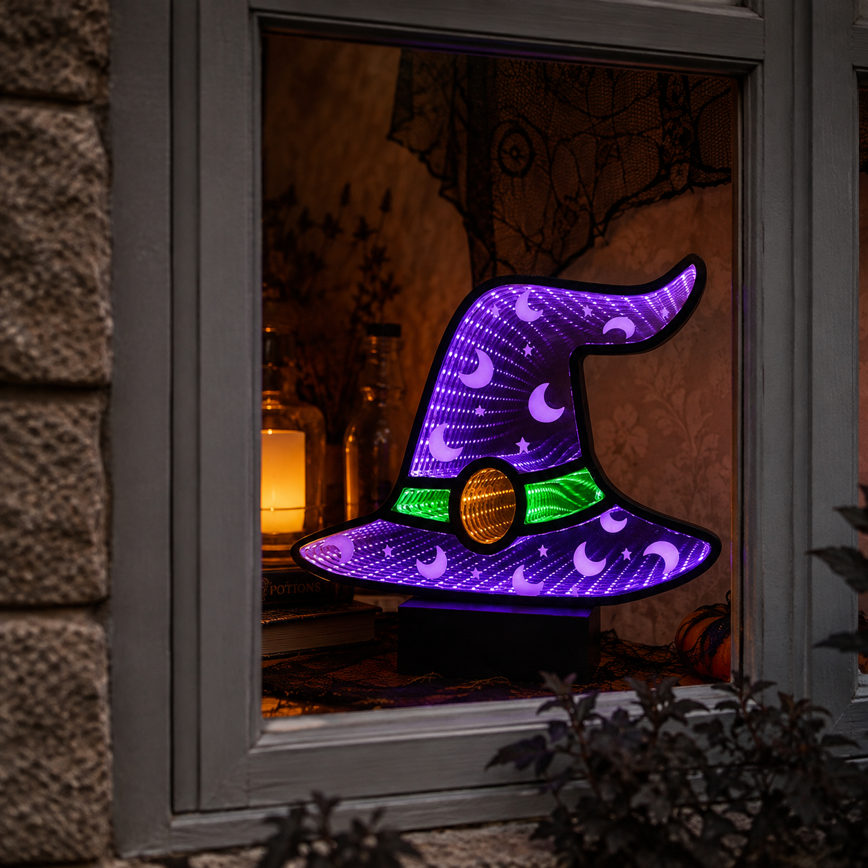 Witchfinity Infinity Mirror Halloween Decoration