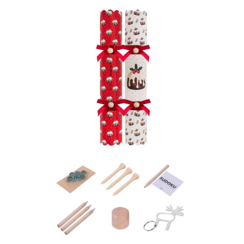 Harvey & Mason Christmas Pudding Christmas Crackers - 12" - Pack of 6