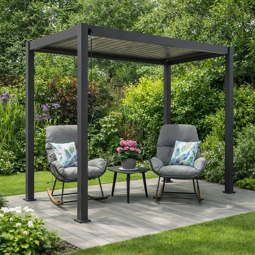 ENJOi Leo Pergola 3.0m x 1.5m Pergola Grey