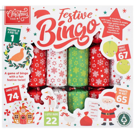 Bingo Game Crackers - 9" - Pack of 6
