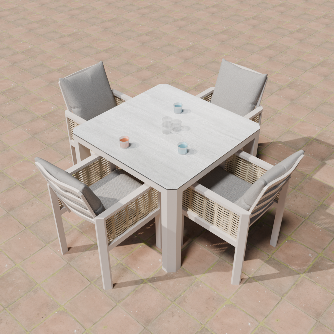 ENJOi Grace 4 Seat Dining Set