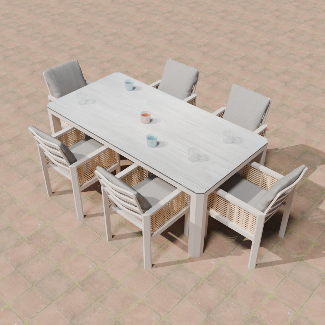 ENJOi Grace 6 Seat Dining Set