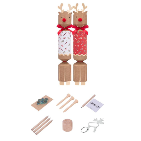 Harvey & Mason Reindeer Christmas Crackers - 12" - Pack of 6