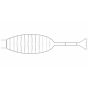 Tramontina Stainless Steel Barbeque Fish Grill 71.3 x 16.5cm